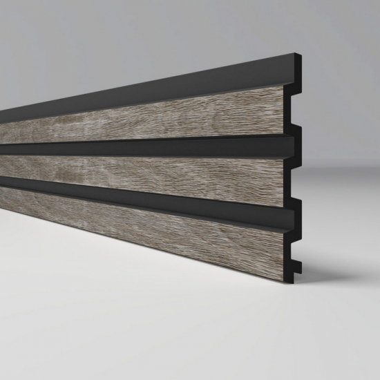 Реечная панель из ПВХ Comfort 3D-Prof M 406 Дуб серый - 2,95м